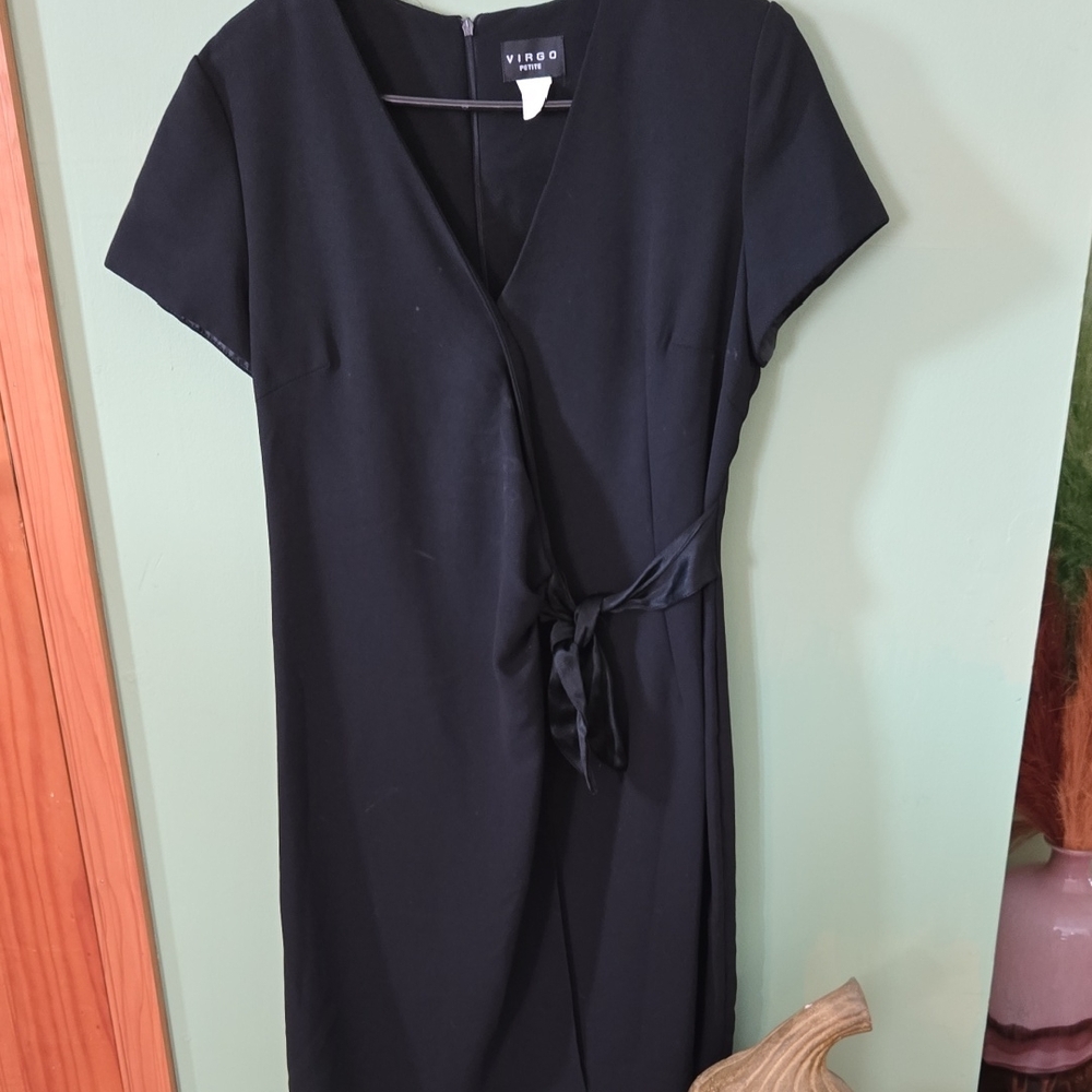Vero Moda Classic Black Wrap Midi Dress
